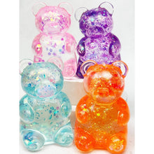 Load image into Gallery viewer, Glittered Gummy Bear Squishy Toy
