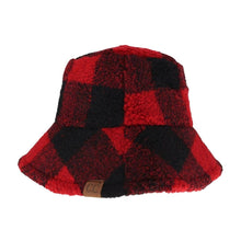 Load image into Gallery viewer, Buffalo Check Sherpa C.C Bucket Hat
