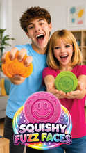 Load image into Gallery viewer, Fun Doh Fuzzy Face Squishy Sensory Toy Variety - 12/Display
