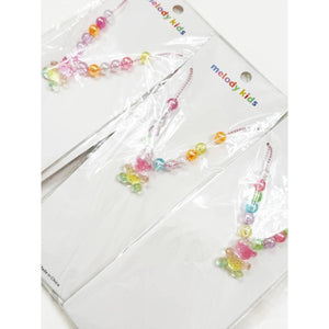 Kids Colorful Teddy Bear Beaded Necklace
