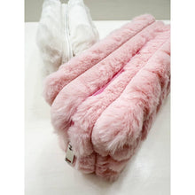 Load image into Gallery viewer, Faux Fur Quilted Cosmetic Pouch
