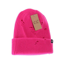 Load image into Gallery viewer, Unisex Distressed C.C. Beanie
