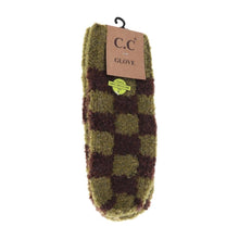 Load image into Gallery viewer, Boucle Checkered Pattern Women's Mittens
