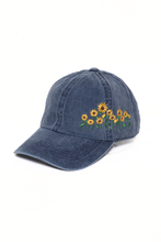 Load image into Gallery viewer, Sunflowers Side Embroidery Cotton Baseball Cap
