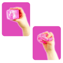 Load image into Gallery viewer, Fun Doh Squish &amp; Squeeze Sparkle Cube Fidget Toy- 12/Display
