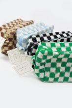 Load image into Gallery viewer, Checkered Knitted Cosmetic Bag
