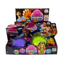 Load image into Gallery viewer, Fun Doh Fuzzy Face Squishy Sensory Toy Variety - 12/Display
