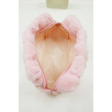 Load image into Gallery viewer, Faux Fur Quilted Cosmetic Pouch

