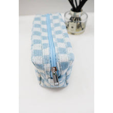 Load image into Gallery viewer, Checkered Knitted Cosmetic Bag
