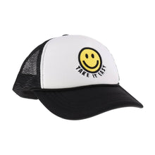 Load image into Gallery viewer, Take it Easy Smiley Face C.C Trucker Ball Cap TCB01

