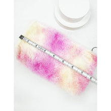 Load image into Gallery viewer, Tie Dyed Faux Fur Coin Purse with Key Ring
