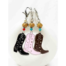 Load image into Gallery viewer, Western Theme Cowboy Boot Keychain
