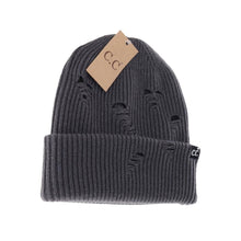 Load image into Gallery viewer, Unisex Distressed C.C. Beanie
