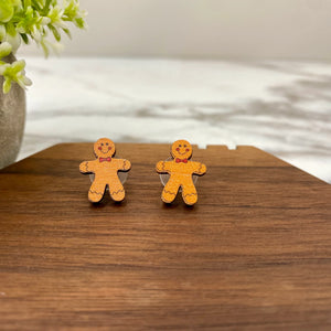 Gingerbread Man Studs