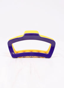 Purple Yellow Hair Clip