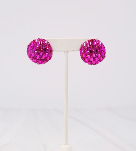 Disco Fever Earring FUCHSIA