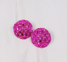 Load image into Gallery viewer, Disco Fever Earring FUCHSIA
