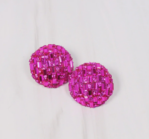 Disco Fever Earring FUCHSIA