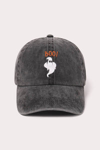 Halloween Spooky Cat Embroidered Baseball Cap