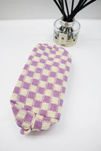 Load image into Gallery viewer, Checkered Knitted Cosmetic Bag
