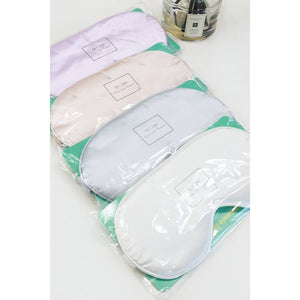 Solid Silk Satin Sleeping Mask Eye Mask