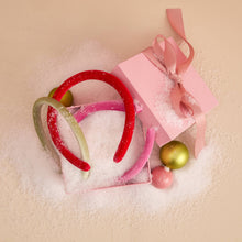 Load image into Gallery viewer, Holiday Velvet Headband 3pc Set
