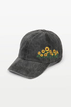 Load image into Gallery viewer, Sunflowers Side Embroidery Cotton Baseball Cap
