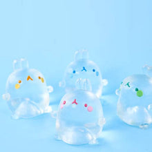 Load image into Gallery viewer, Molang Clear Mochi Squishy Figure Fidget Toy
