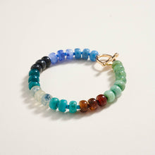 Load image into Gallery viewer, Marbled Ombre Rounded Beaded Stretch Bracelet

