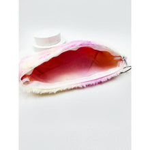 Load image into Gallery viewer, Tie Dyed Faux Fur Coin Purse with Key Ring
