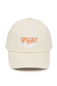 Halloween Spooky Cat Embroidered Baseball Cap