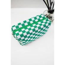 Load image into Gallery viewer, Checkered Knitted Cosmetic Bag
