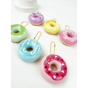 Donut Lip Gloss with Key Ring