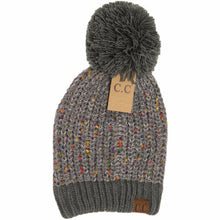 Load image into Gallery viewer, Chenille Confetti Pom Beanie
