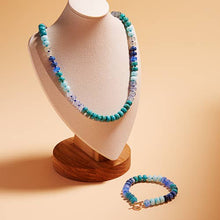 Load image into Gallery viewer, Flat Round Resin Bead Ombre Mixed Stretch Bracelet
