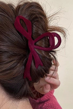 Load image into Gallery viewer, Bow Knot Velvet Large Hair Clip
