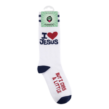 Load image into Gallery viewer, I Love Jesus (But I Cuss) Socks | Funny | Funatic
