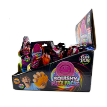 Load image into Gallery viewer, Fun Doh Fuzzy Face Squishy Sensory Toy Variety - 12/Display
