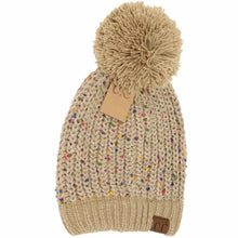 Load image into Gallery viewer, Chenille Confetti Pom Beanie
