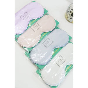Solid Silk Satin Sleeping Mask Eye Mask