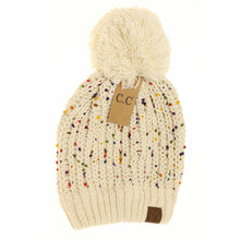 Load image into Gallery viewer, Chenille Confetti Pom Beanie
