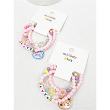 Load image into Gallery viewer, Love and Bear Theme Kids Layering Bracelet Set
