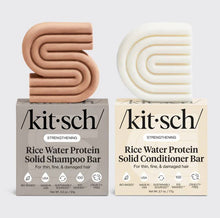 Load image into Gallery viewer, Rice Water Shampoo &amp; Conditioner Bar Combo for Hair Growth
