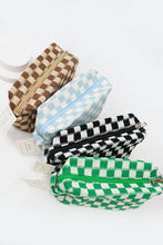 Load image into Gallery viewer, Checkered Knitted Cosmetic Bag
