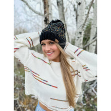 Load image into Gallery viewer, Chenille Confetti Pom Beanie
