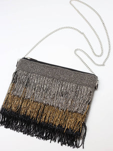 Dance the Night Away Beaded Crossbody TRI TONE