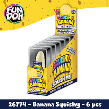 Load image into Gallery viewer, Fun Doh Squishy Banana Stress Relief Toy - 6/Display
