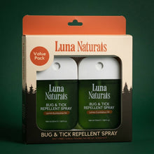 Load image into Gallery viewer, Bug &amp; Tick Repellent Spray | Lemon &amp; Eucalyptus Oil | 2 Pack
