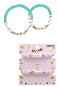 Colorful Mama And Mini 2 Set Bracelet
