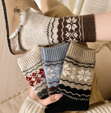 Load image into Gallery viewer, Nordic Winter Knit Socks Cabin Ready
